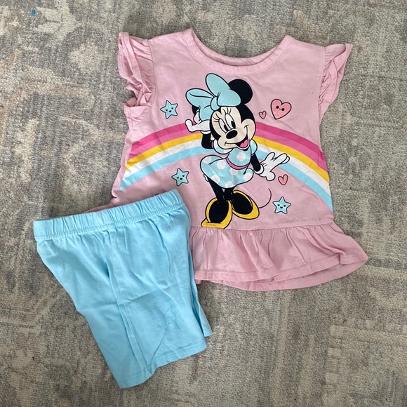 Disney Minnie Mouse Summer Short Set - Picture 1 of 3
